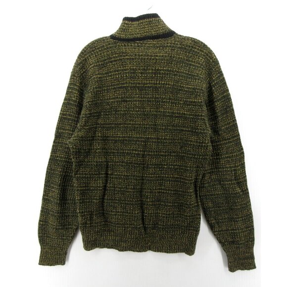 VINTAGE Sweater Large Lambs Wool Orlon Domino Pullover 70s Preppy * - Picture 7 of 13